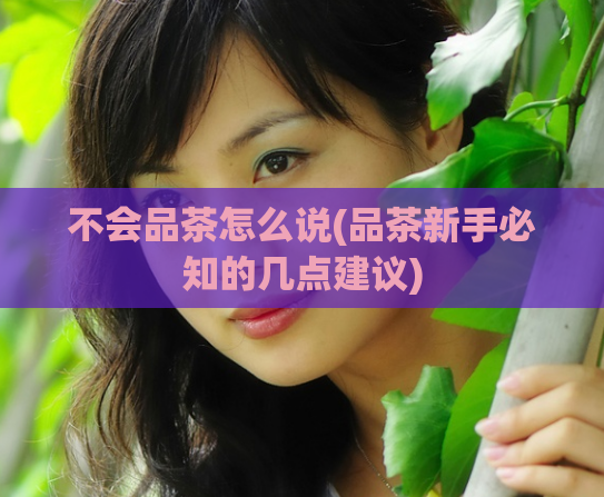 不会品茶怎么说(品茶新手必知的几点建议)  第1张