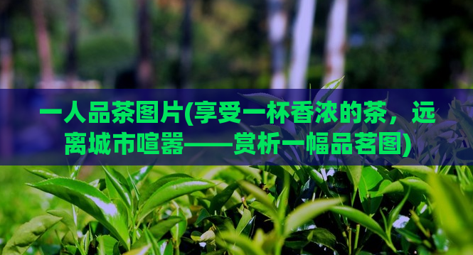 一人品茶图片(享受一杯香浓的茶，远离城市喧嚣——赏析一幅品茗图)  第1张