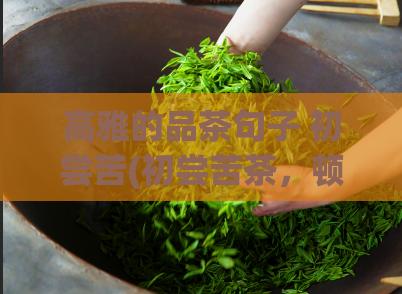 高雅的品茶句子 初尝苦(初尝苦茶，顿觉苦涩之美)  第1张