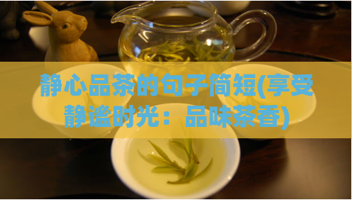 静心品茶的句子简短(享受静谧时光：品味茶香)  第1张