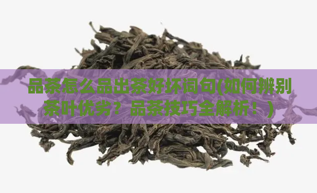 品茶怎么品出茶好坏词句(如何辨别茶叶优劣？品茶技巧全解析！)  第1张