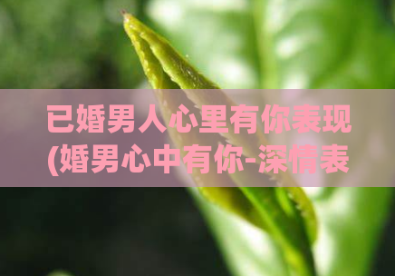 已婚男人心里有你表现(婚男心中有你-深情表达)  第1张