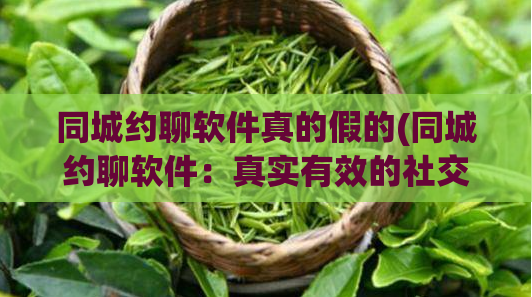 同城约聊软件真的假的(同城约聊软件：真实有效的社交神器)  第1张