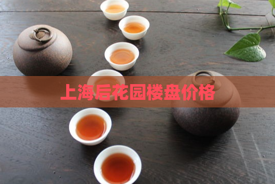 上海后花园楼盘价格  第1张
