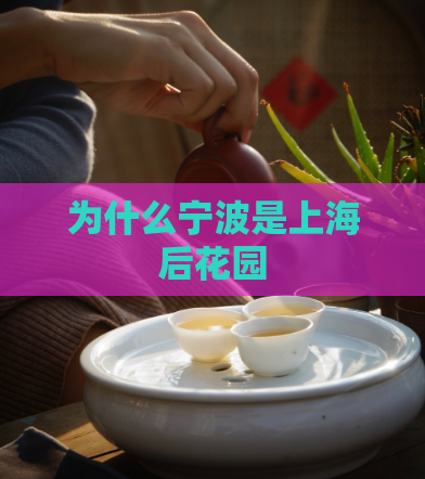 为什么宁波是上海后花园  第1张