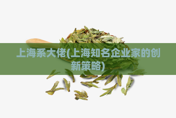 上海系大佬(上海知名企业家的创新策略)  第1张