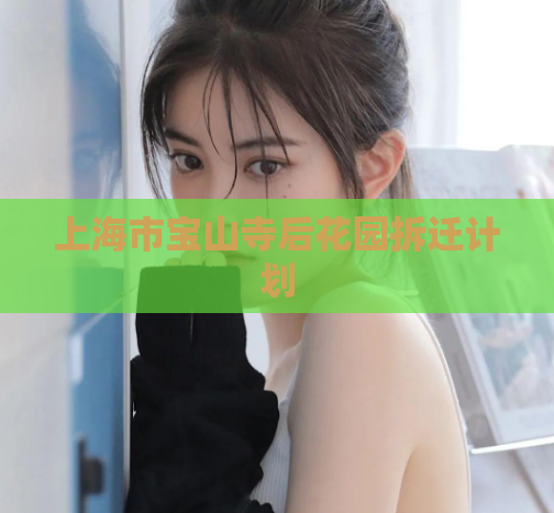 上海市宝山寺后花园拆迁计划  第1张