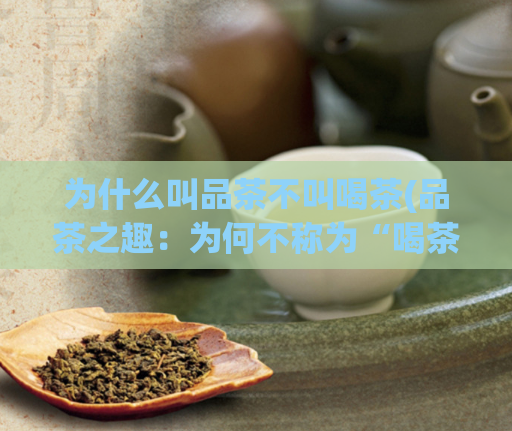 为什么叫品茶不叫喝茶(品茶之趣：为何不称为“喝茶”？)  第1张