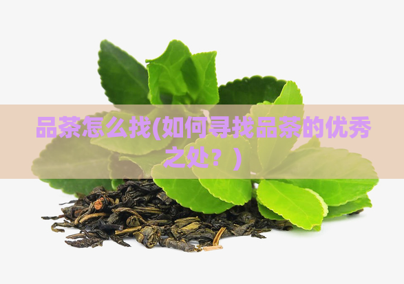 品茶怎么找(如何寻找品茶的优秀之处？)  第1张