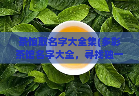 茶馆取名字大全集(多彩茶馆名字大全，寻找独一无二的茶馆名称。)  第1张