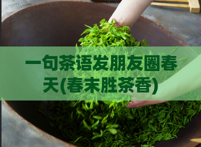 一句茶语发朋友圈春天(春末胜茶香)  第1张