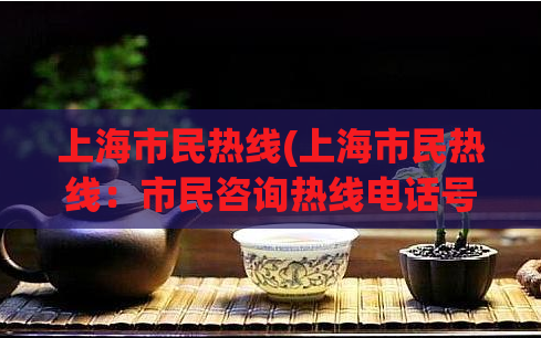 上海市民热线(上海市民热线：市民咨询热线电话号码大全)  第1张